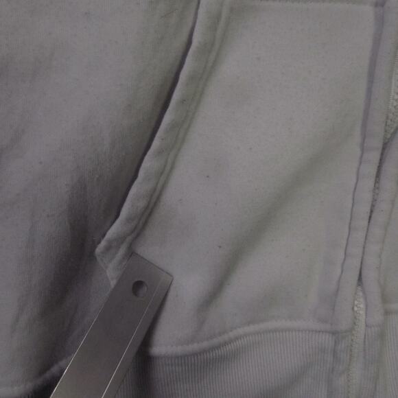 Aeropostale Hoodie Womens Medium White Zip Up Sweatshirt AERO 1987 Graphic - Picture 4 of 16